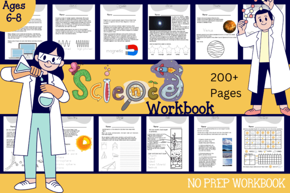 200+ Page Science Workbook for Ages 6-8: A Deep Dive