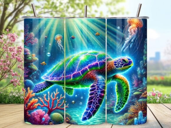 Colorful Sea Turtles Ocean Floor Wrap: A Dive into Vibrant Design
