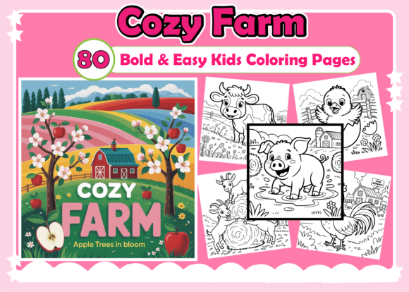 Cozy Farm Coloring Pages for Kids: A Designer's Guide to Whimsical Branding
