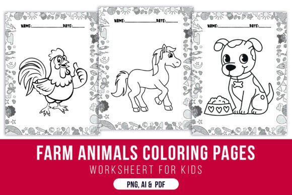 Farm Animals Coloring Pages: Creative Design for Early Learning