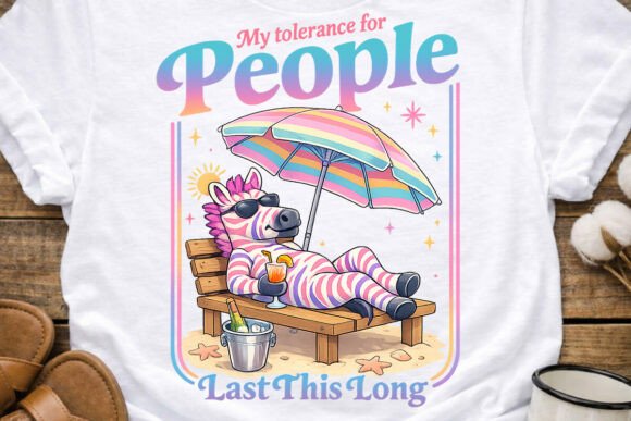 Funny Zebra Introvert Quote PNG Tee: Bold, Sarcastic Design