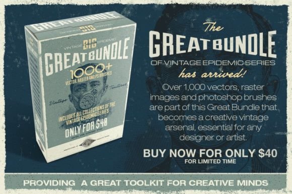 Great Bundle 1000+ Vintage Textures: Your Creative Arsenal