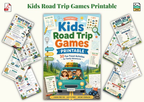 Kids Road Trip Games Printable: A Designer's Travel Kit