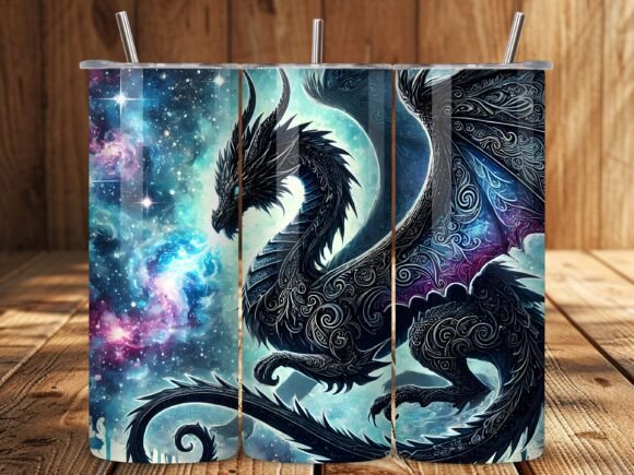 Majestic Dragons Mystical Tumbler: A Premium Sublimation Design