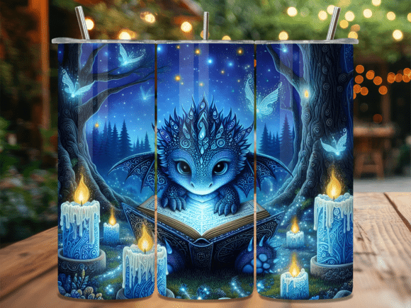 Mystical Blue Dragon Book Tumbler Wrap: A Guide for Creators