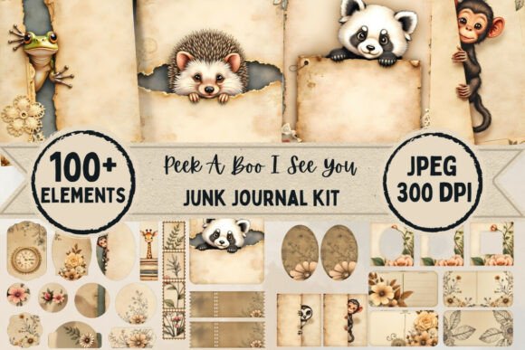 Peek-a-Boo I See You Junk Journal Kit: A Deep Dive