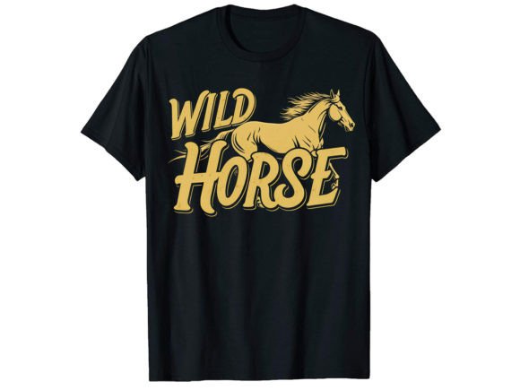 Unleash Your Brand: The Wild Horse T-Shirt Design