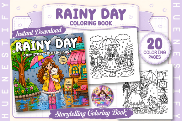 Unwinding with the Rainy Day Story Coloring Book